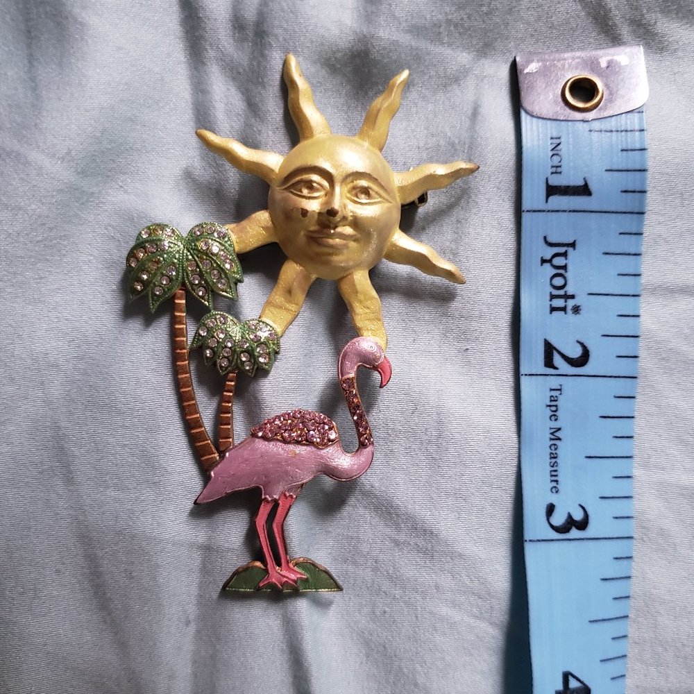 Vintage Flamingo Brooch